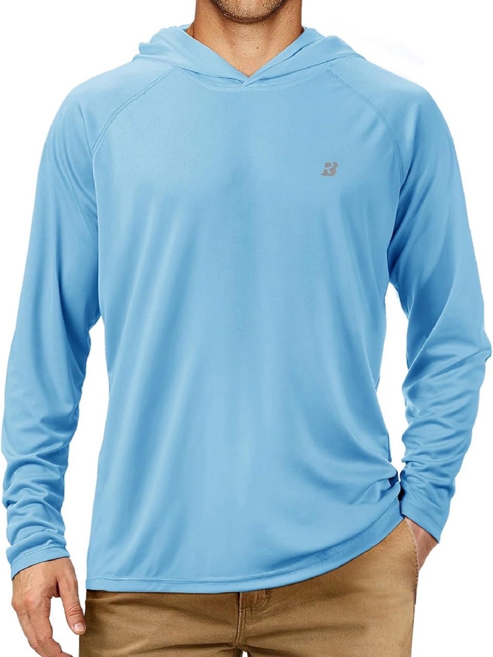 Roadbox Mens  Sun Hoodie, Long Sleeve UPF 50+ UV Protection Shirts